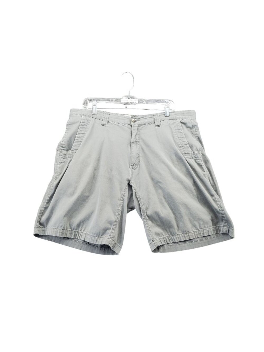 Mountain Khakis Shorts Mens 38 Gray Relaxed Fit 10" Inseam Durable Cotton Blend